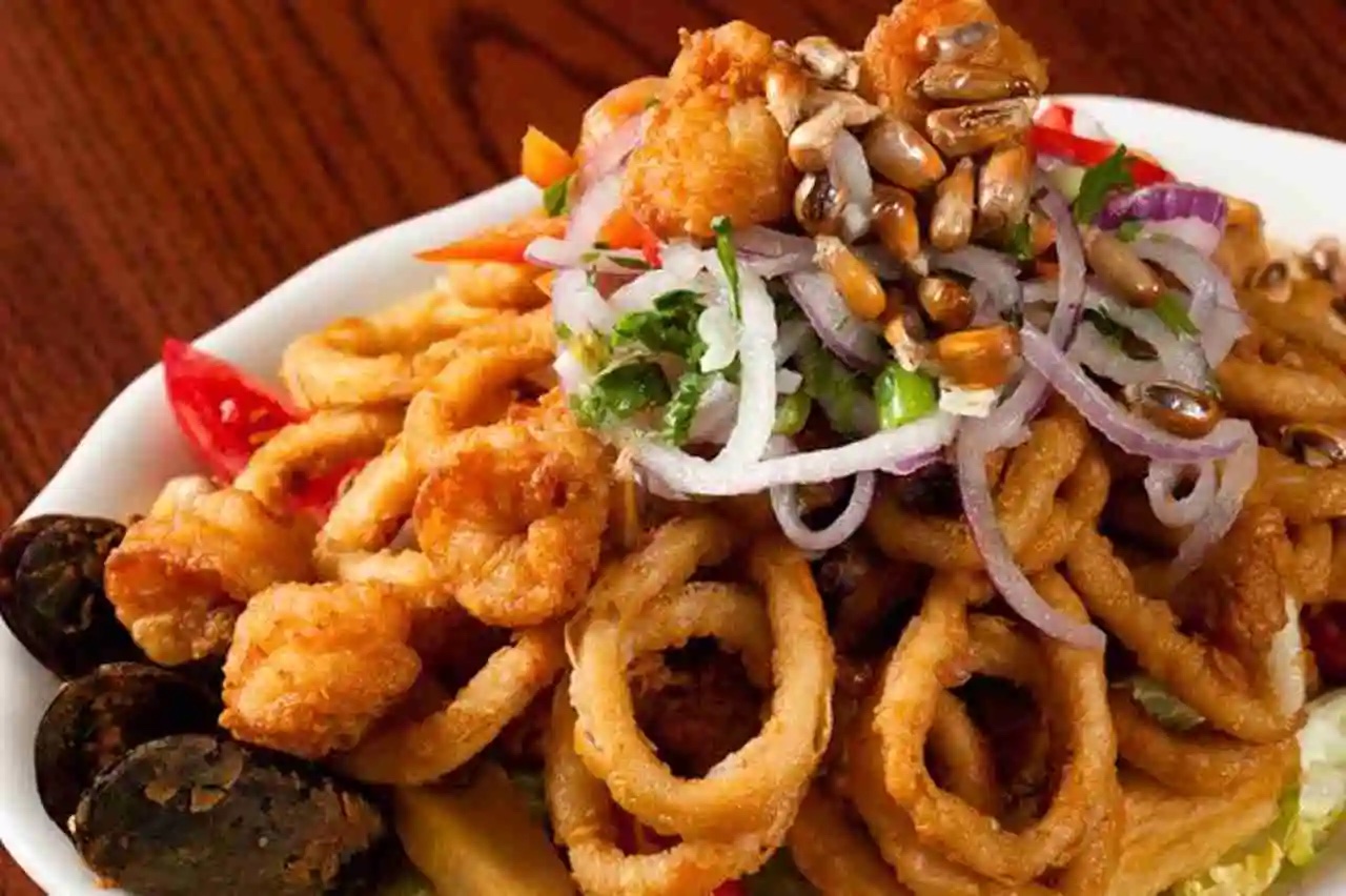 Fried calamari dish from El Chalan on the Beach Restaurant