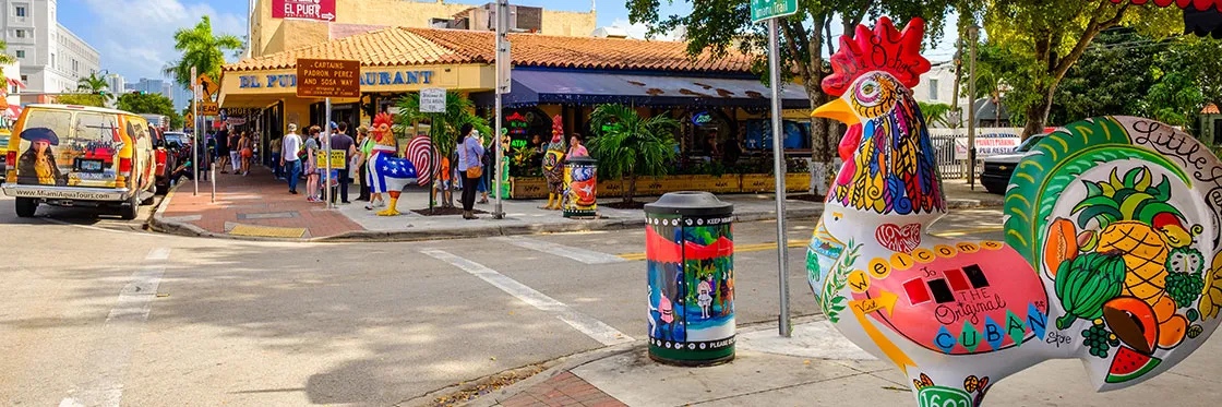 Calle Ocho in Little Havana Miami